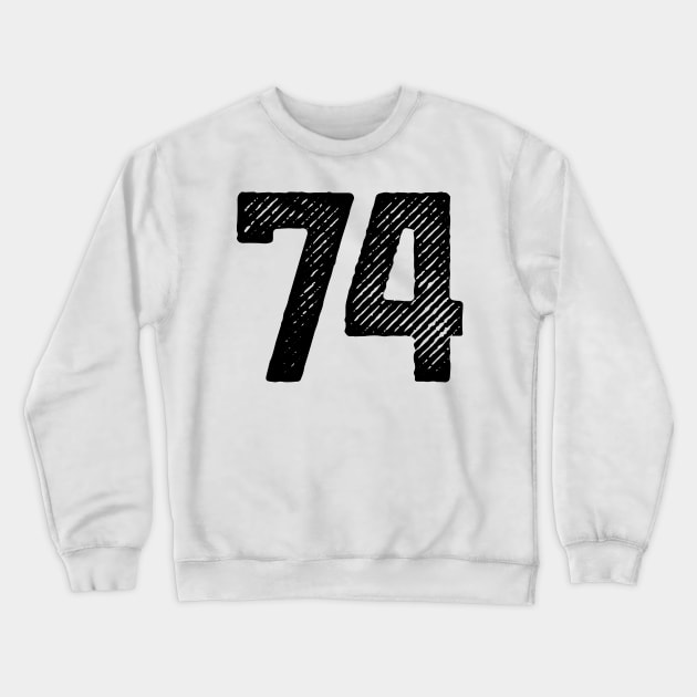 Seventy Four 74 Crewneck Sweatshirt by colorsplash